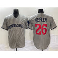 Minnesota Twins #26 Max Kepler Gray Puhics Cool Base Stitched Jersey