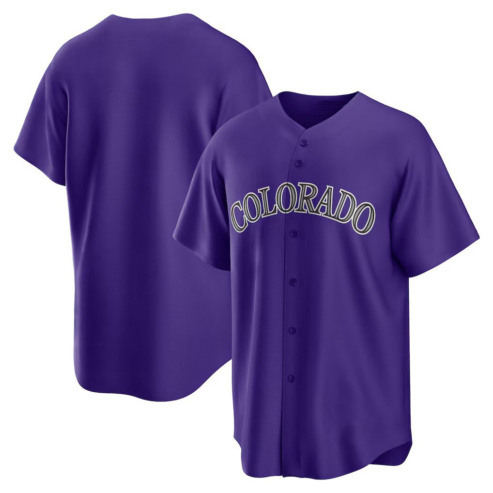 Colorado Rockies Purple Puhics Alternate Replica Team Jersey