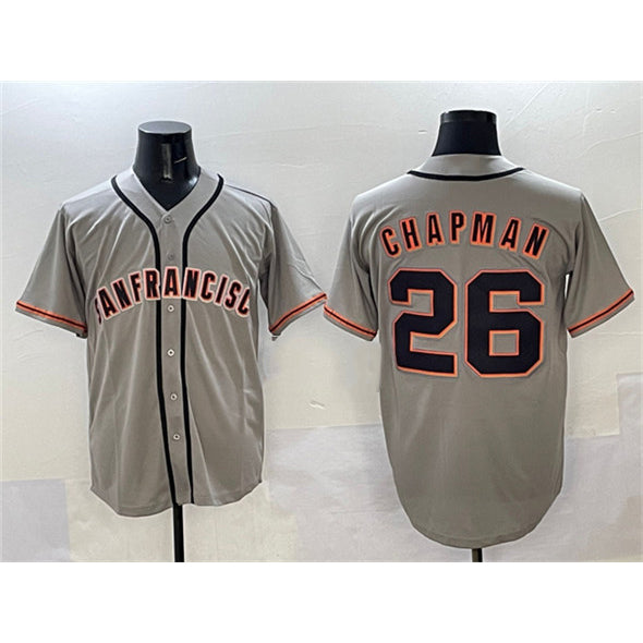 San Francisco Giants #26 Matt Chapman Gray Puhics  Cool Base Stitched Jersey 2