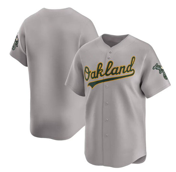 Oakland Athletics Blank Gray Puhics Away Limited Stitched Jersey