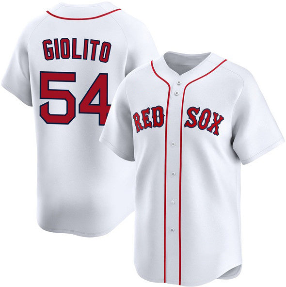 Boston Red Sox #54 Lucas Giolito White Puhics 2024 Home Limited Stitched Jersey