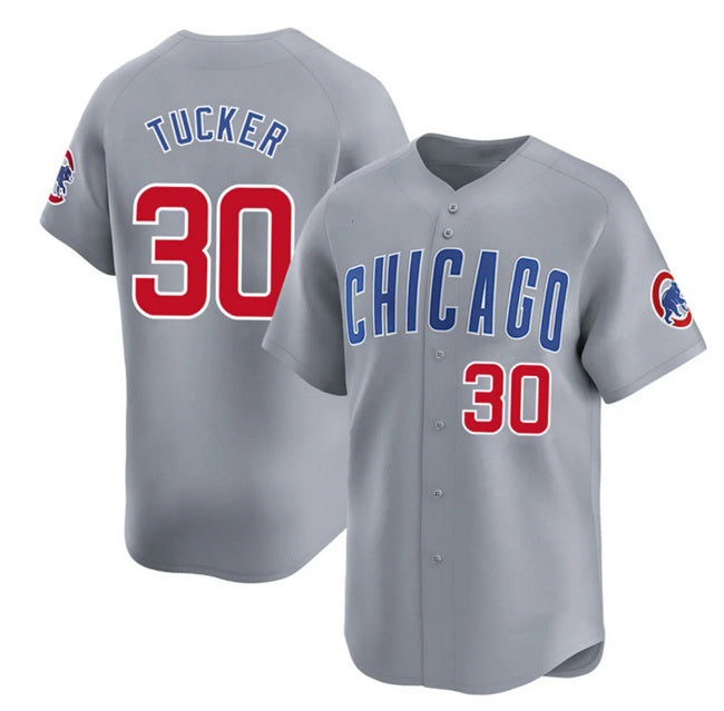 Chicago Cubs #30 Kyle Tucker Grey Puhics 2025 Limited Stitched Jersey