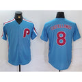 Philadelphia Phillies #8 Nick Castellanos Blue Puhics Cool Base Stitched Jersey
