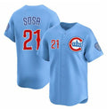 Chicago Cubs #21 Sammy Sosa Blue Puhics 2024-25 2nd Alternate Limited Stitched Jersey