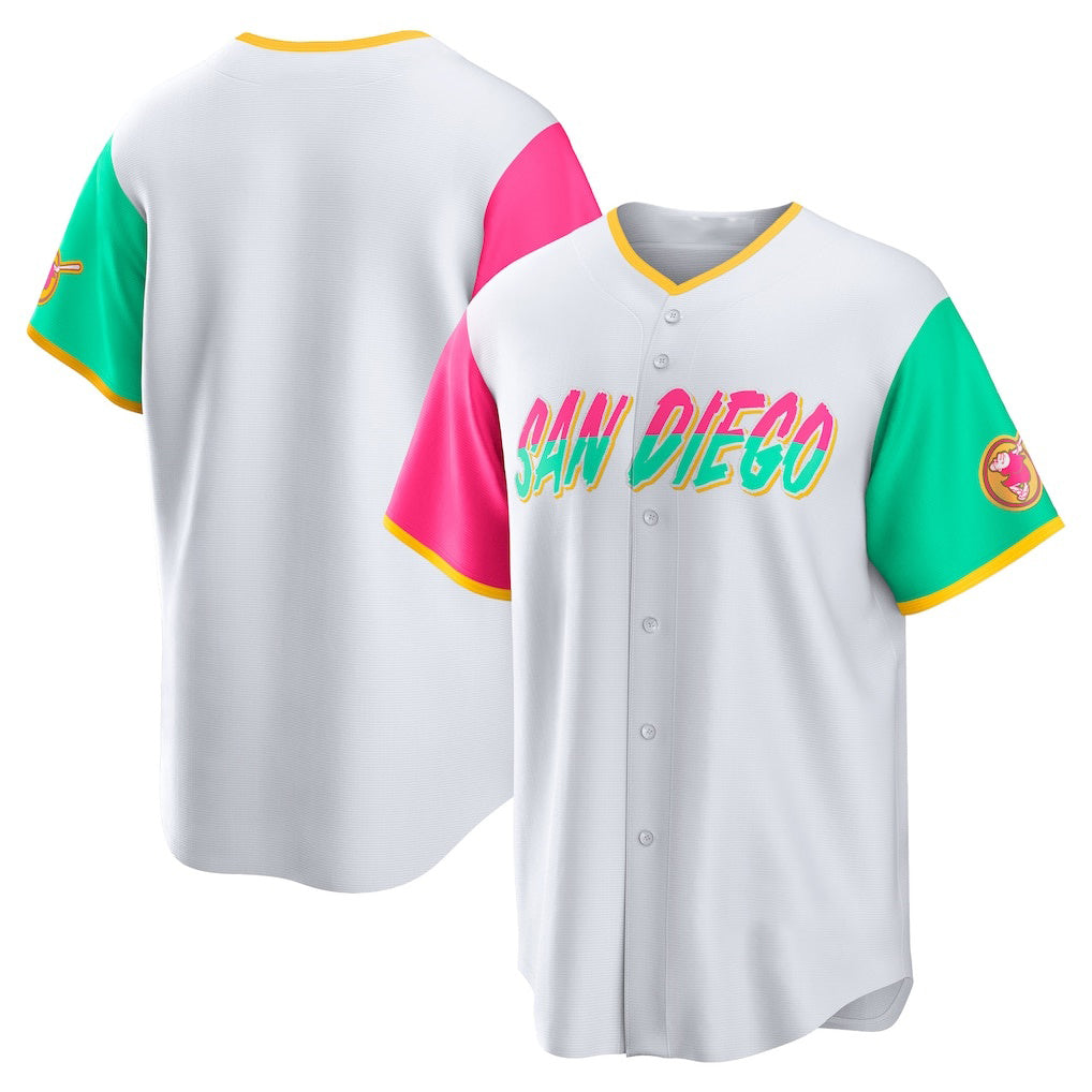San Diego Padres White Puhics City Connect Replica Team Jersey