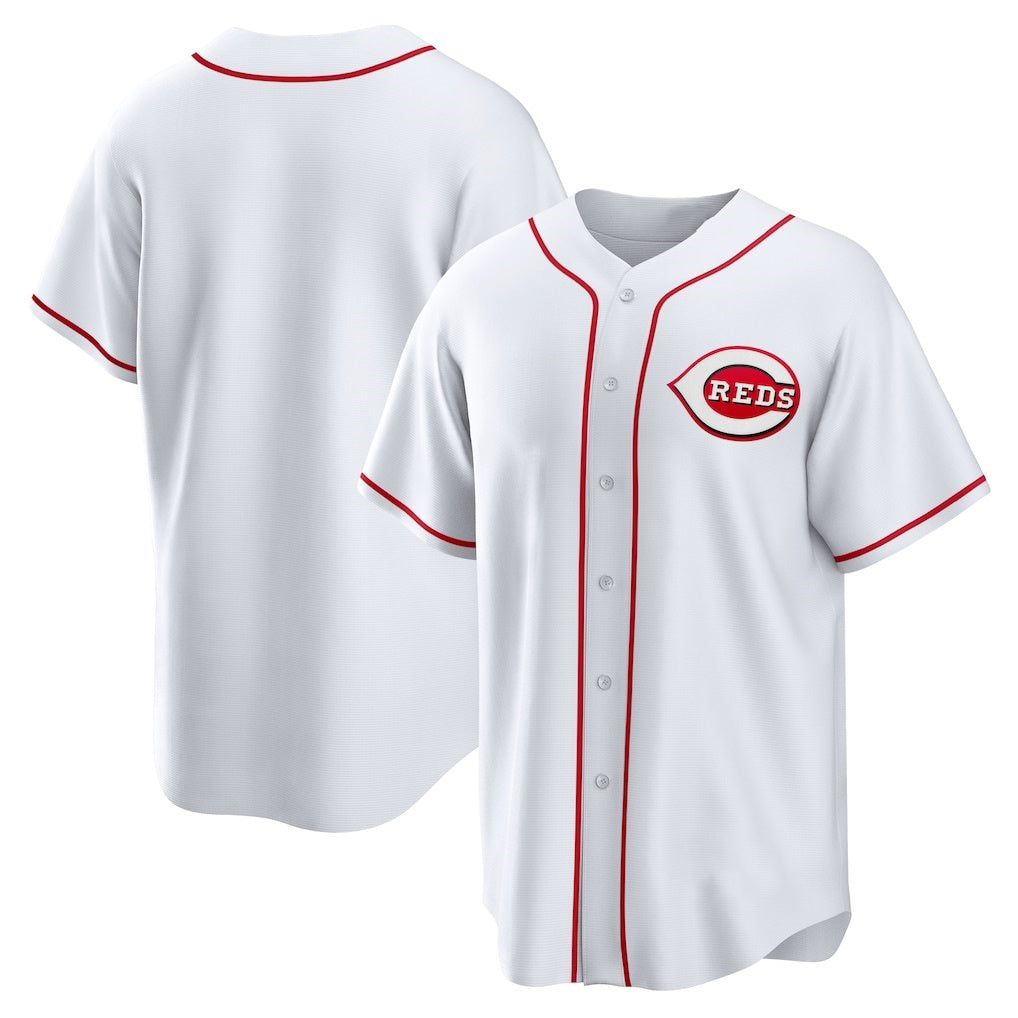 Cincinnati Reds White Puhics Home Replica Team Jersey