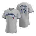 Toronto Blue Jays #17 Jose Berrios Gray Puhics Road Flex Base Player Jersey