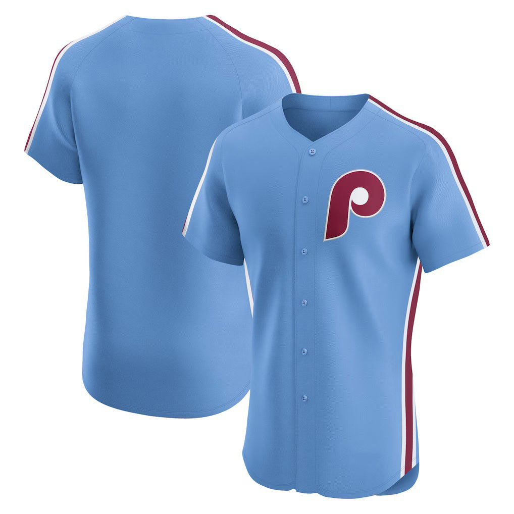 Philadelphia Phillies Light Blue Puhics Alternate Elite Jersey