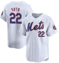 New York Mets #22 Juan Soto White Puhics Home Limited Stitched Jersey