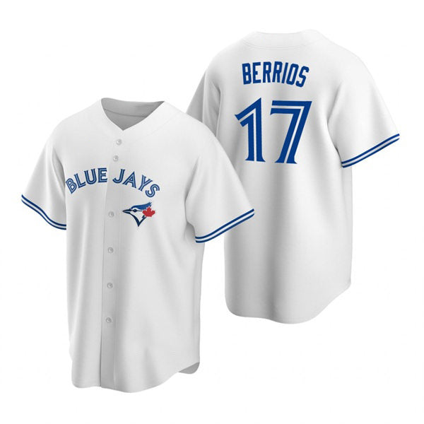 Toronto Blue Jays #17 Jose Berrios White Puhics Home Cool Base Jersey