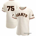 San Francisco Giants #75 Camilo Doval Cream Puhics Flex Base Stitched Jersey