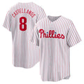 Philadelphia Phillies #8 Nick Castellanos White Puhics Replica Player Jersey