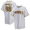 San Diego Padres #98 Randy Vasquez White Puhics Home Replica Jersey