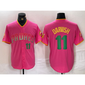 San Diego Padres #11 Yu Darvish Pink Puhics Player Number Fashion Jersey