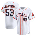 Houston Astros #53 Cristian Javier White Puhics Home Limited Player Jersey