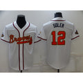 Atlanta Braves #12 Jorge Soler 2022 White Gold Puhics World Series Champions Program Cool Base Stitched Jersey