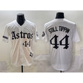 Houston Astros #44 Still Tippin White Puhics Gothic 'Houston Born Barrio Raised' Limited Stitched Jersey