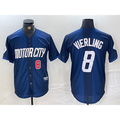 Detroit Tigers #8 Matt Vierling Number Navy Puhics 2024 City Connect Cool Base Limited Stitched Jersey