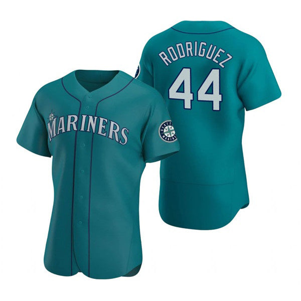 Seattle Mariners #44 Julio Rodr¨ªguez Aqua Puhics Flex Base Stitched Jersey