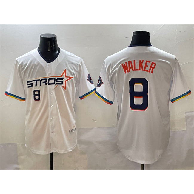 Houston Astros #8 Christian Walker White Puhics 2025 City Connect Limited Stitched Jersey