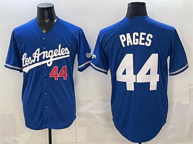 Los Angeles Dodgers #44 Andy Pages Royal Puhics Alternate Stadium Stitched Jersey