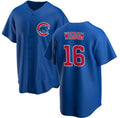 Chicago Cubs #16 Patrick Wisdom Blue Puhics Cool Base Stitched Jersey
