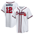 Atlanta Braves #12 Sean Murphy White Puhics Replica Player Jersey