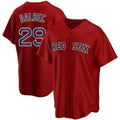 Boston Red Sox #29 Bobby Dalbec Red Puhics Stitched Cool Base Jersey