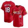 St. Louis Cardinals #18 Jordan Walker Red Puhics City Connect Limited Player Jersey