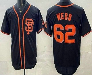 San Francisco Giants #62 Logan Webb Black Puhics Limited Jersey