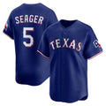 Texas Rangers #5 Corey Seager Royal Puhics Alternate 2 Limited Jersey