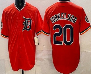 Detroit Tigers #20 Spencer Torkelson Orange Puhics Limited Jersey
