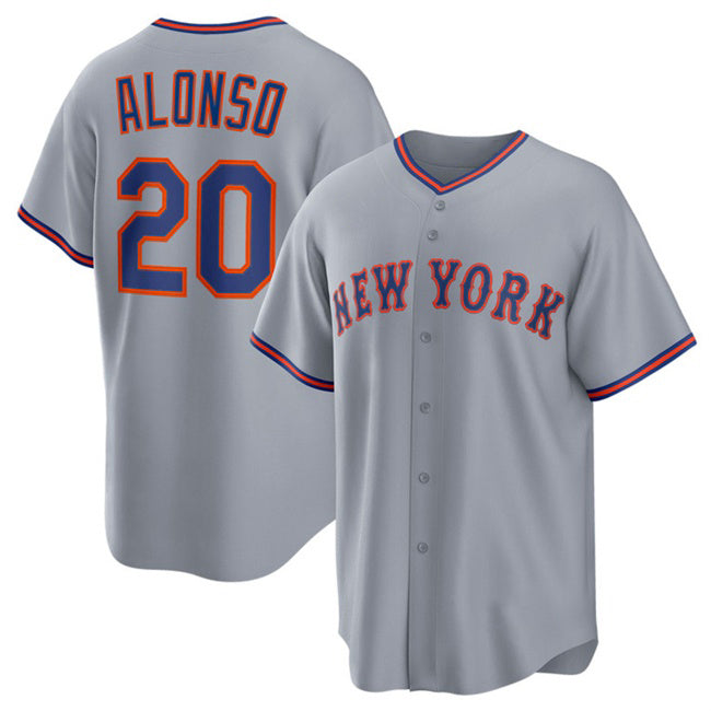 New York Mets #20 Pete Alonso Gray Puhics 2025 Limited Stitched Jersey