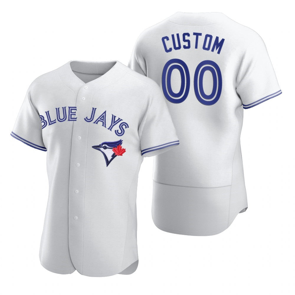 Custom Toronto Blue Jays White Puhics 2020 Stitched Flex Base Jersey
