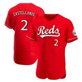 Cincinnati Reds #2 Nick Castellanos Scarlet Puhics 2021 Alternate Jersey
