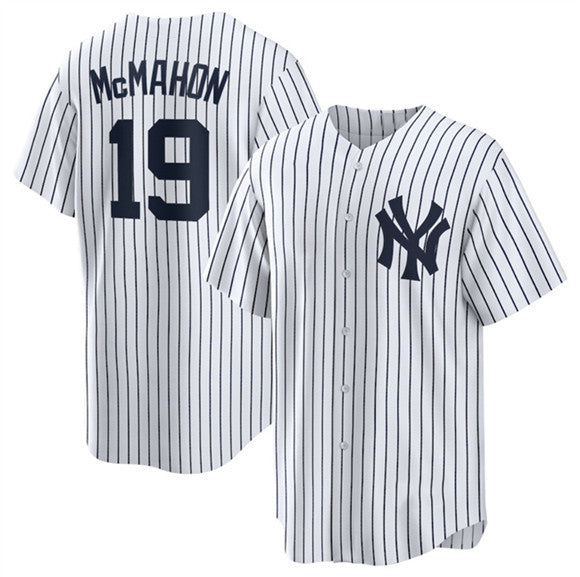 New York Yankees #19 Ryan McMahon White Puhics 2025 Cool Base Stitched Jersey