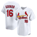 St. Louis Cardinals #16 Nolan Gorman White Puhics Home Limited Player Jersey