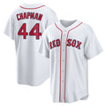 Boston Red Sox #44 Aroldis Chapman White Puhics Home Replica Jersey