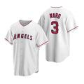 Los Angeles Angels #3 Waylor Ward White Puhics Cool Base Stitched Jersey
