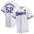 Texas Rangers #52 Jordan Montgomery White Puhics 2023 World Series Stitched Jersey