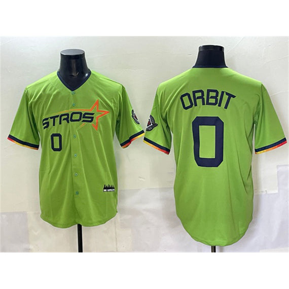 Houston Astros #0 Orbit Green Puhics 2025 City Connect Limited Stitched Jersey