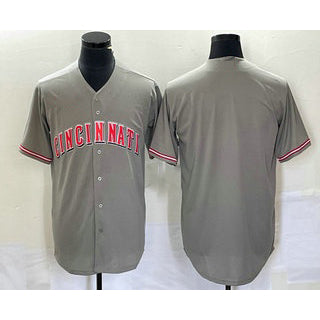 Cincinnati Reds Blank Grey Puhics Cool Base Stitched Jersey