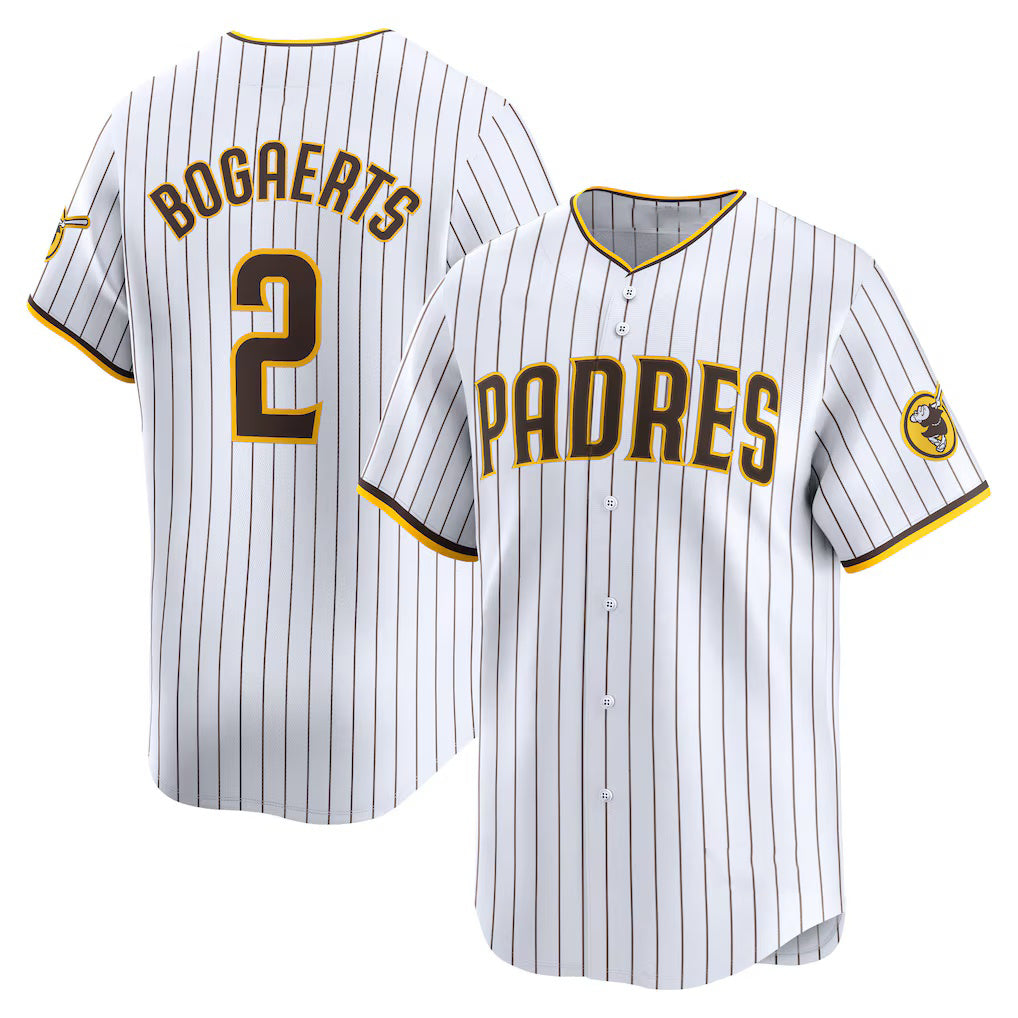 San Diego Padres #2 Xander Bogaerts White Puhics Home Limited Player Jersey