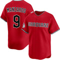 Cleveland Guardians #9 Kyle Manzardo Red Puhics Alternate Limited Stitched Jersey