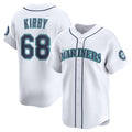 Seattle Mariners #68 George Kirby White Puhics Home Limited Stitched Jersey