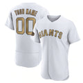 Custom San Francisco Giants Active Player White Puhics 2022 All-Star Flex Base Stitched Jersey