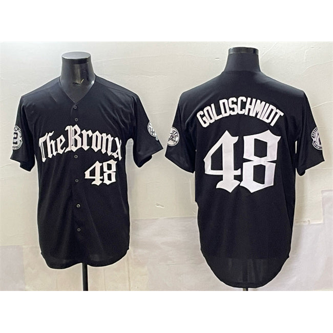 New York Yankees #48 Paul Goldschmidt Black Puhics 'Gothic Legacy Edition' Vapor Premier Limited Stitched Jersey