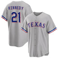 Texas Rangers #21 Ian Kennedy Gray Puhics Cool Base Stitched Jersey