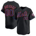 Custom New York Mets Black Puhics Alternate Limited Jersey