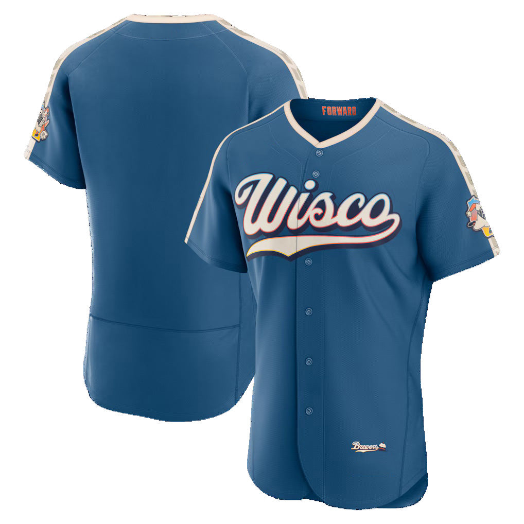 Milwaukee Brewers Mineral Blue Puhics 2026 City Connect Authentic Jersey